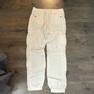Armani exchange cargo linen pants